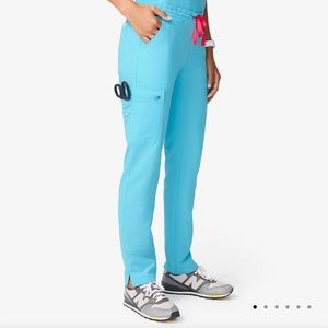 FIGS Yola XS Regular Neon Blue Scrub Pants
